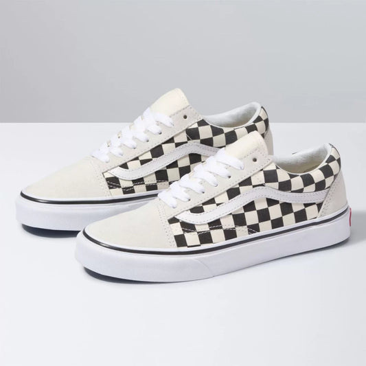 Tênis Old Skool Checkerboard White Black - Vans