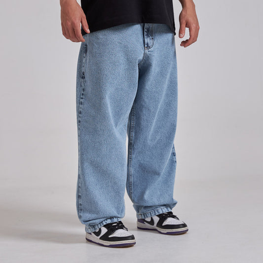 Washed Baggy Jeans - TANABASE