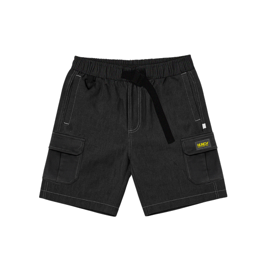 Shorts Cargo Sarja Black - HUNCH