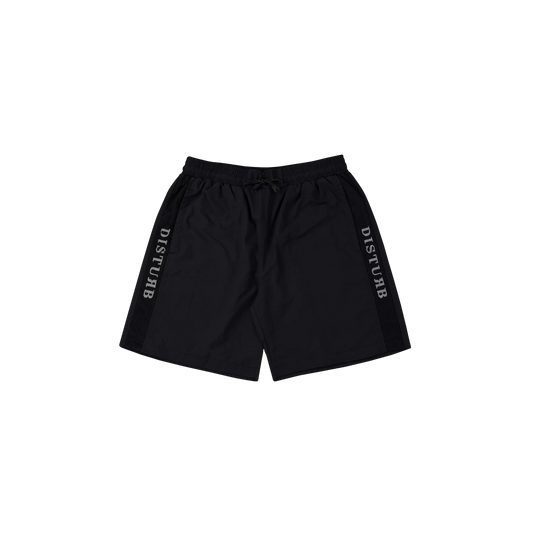 Mesh Nylon Shorts in Black - DISTURB LTDA