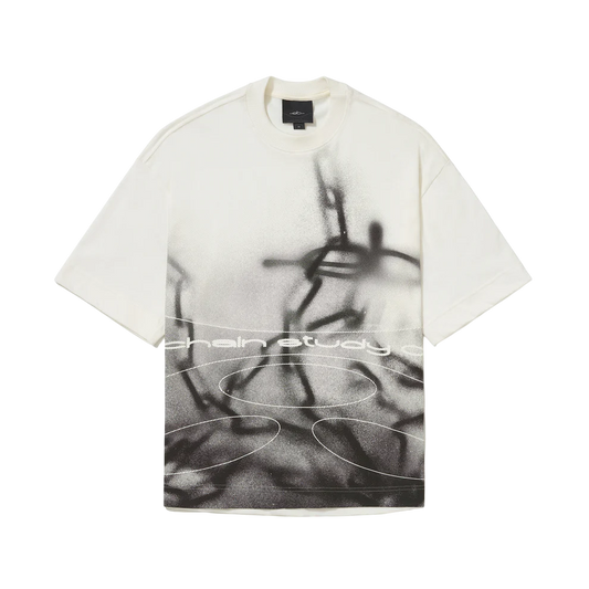 Camiseta Over "Chain Study 1" Offwhite - Elo em Comum