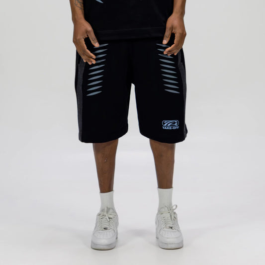 Core Black Sweatshirt Shorts – TAKE-OFF
