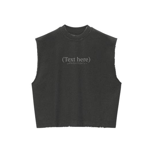 Regata Over "Text" Cinza - Elo em Comum