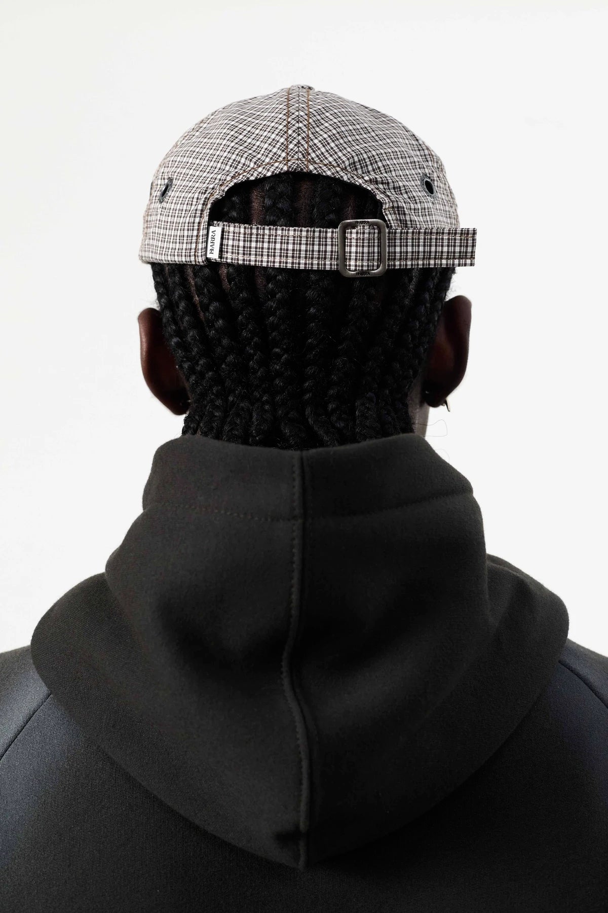 Boné Six Panel "Jateado" Xadrez