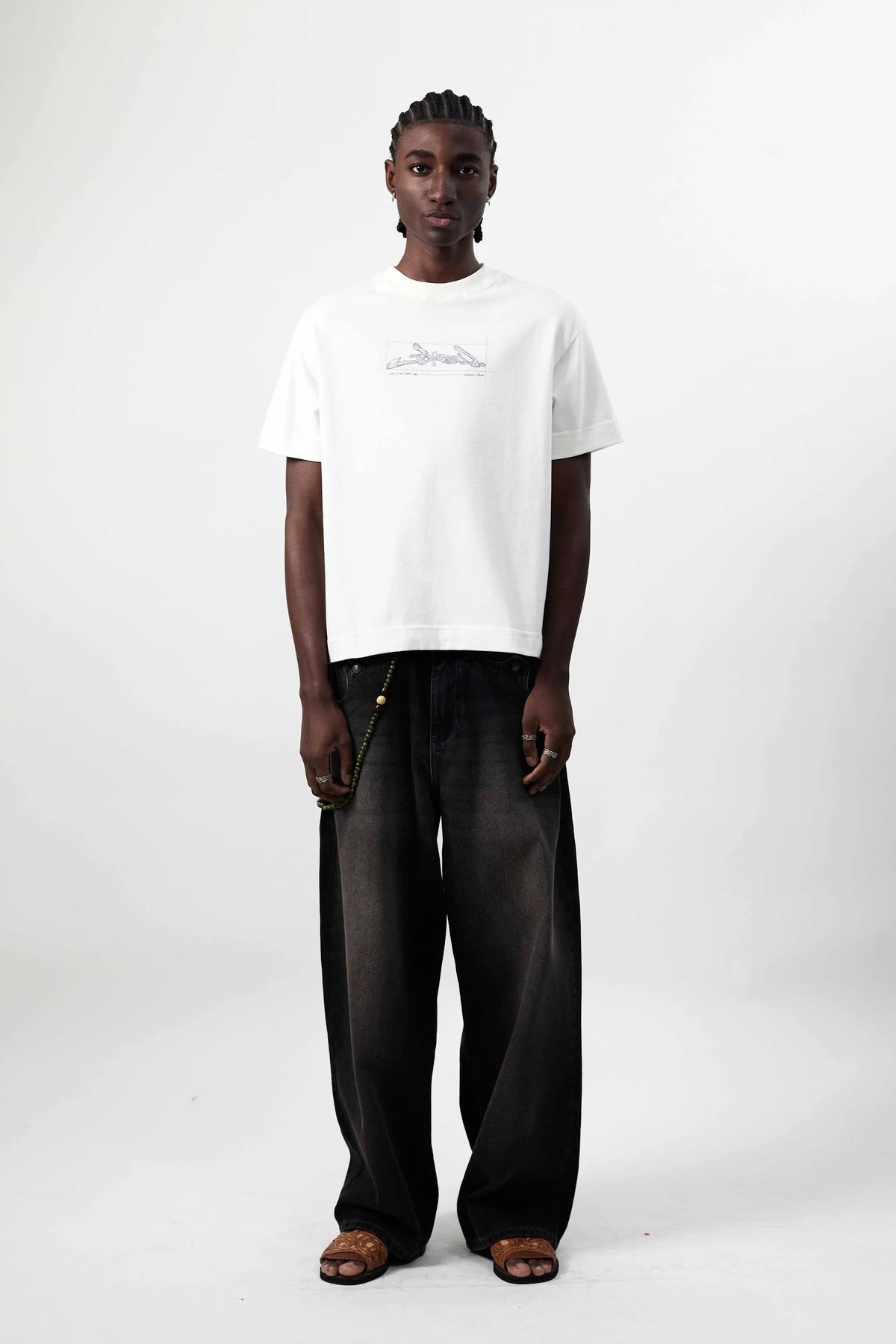 Camiseta "Croqui" Off White