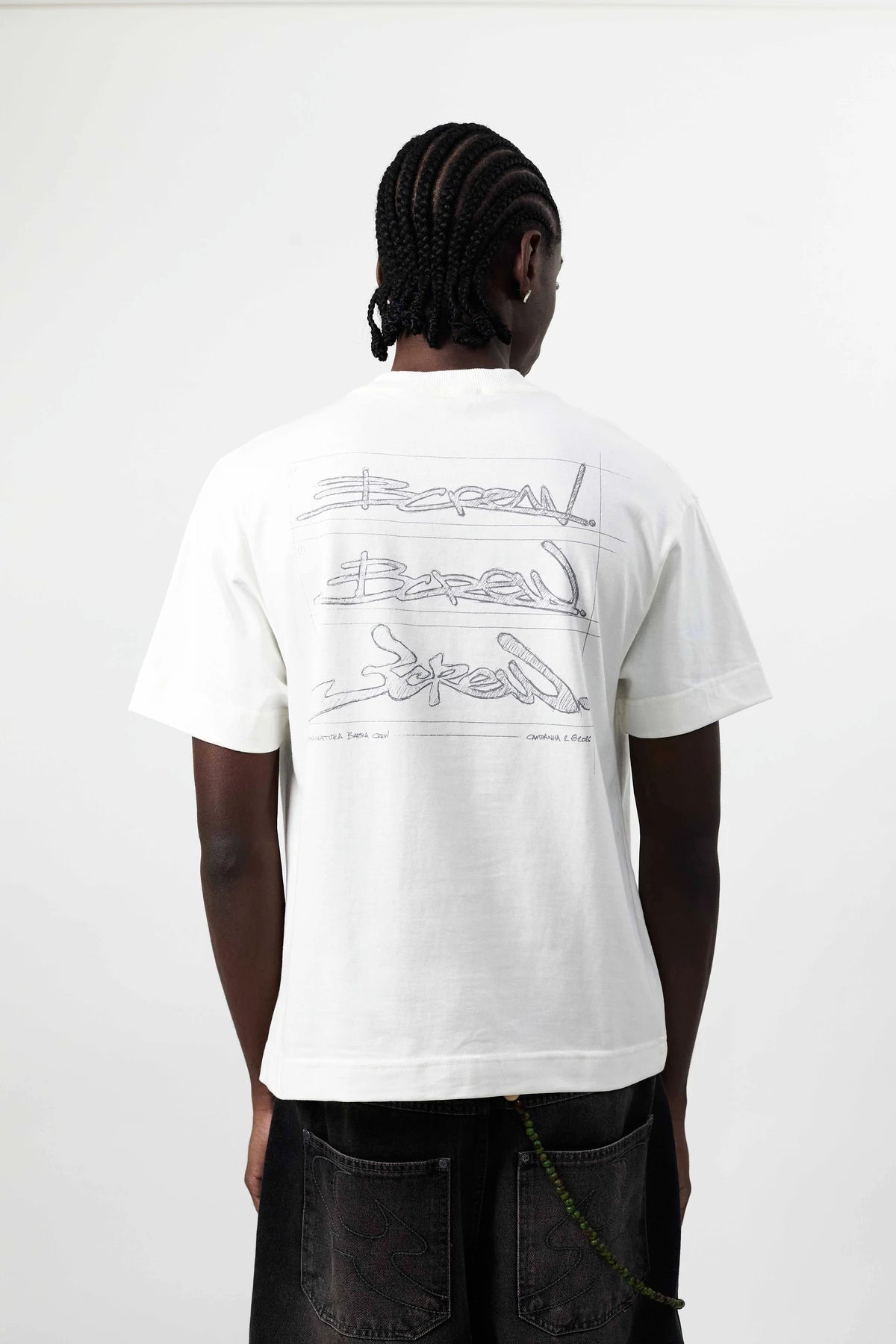 Camiseta "Croqui" Off White