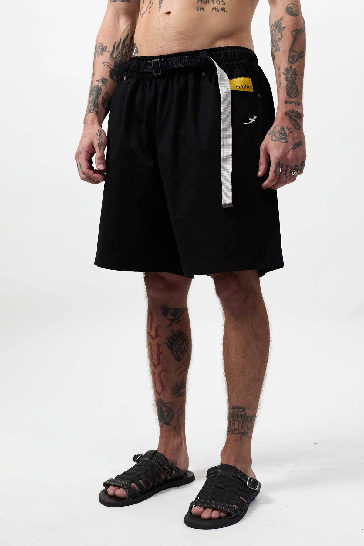 Short "Sarja Tech" Preto