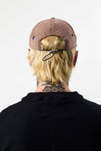 Boné Six Panel "Barra Logo" Marrom