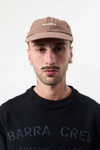 Boné Six Panel "Barra Logo" Marrom