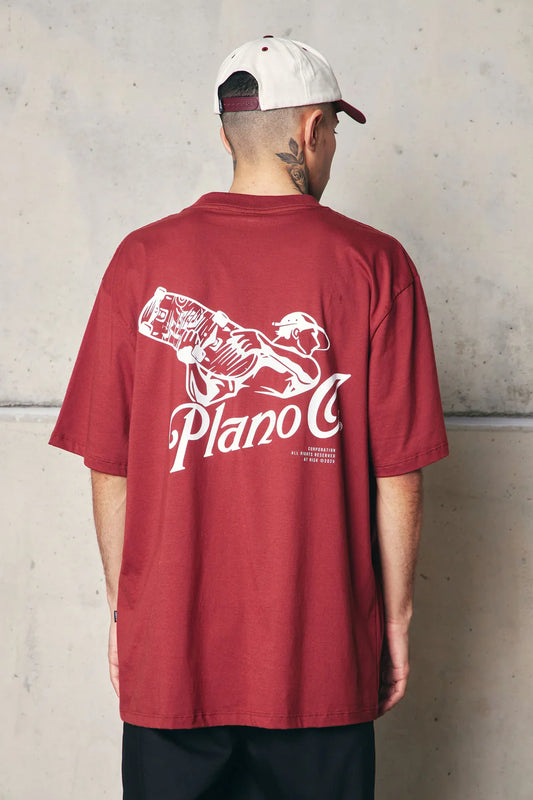 Camiseta "Skate Attack" Barn Red - Plano C