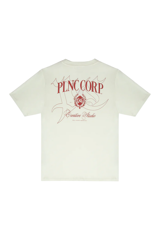Camiseta "PLNC Corp" Off White - Plano C
