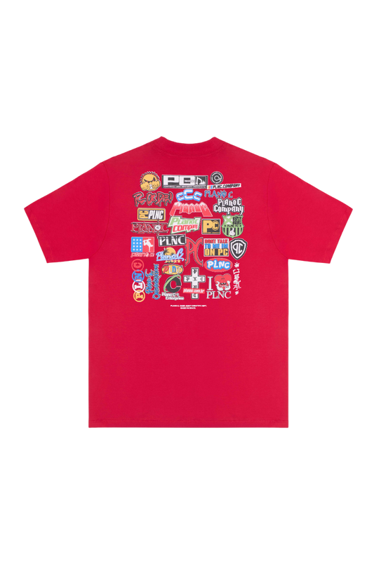 Camiseta "Stickerbomb" Red - Plano C