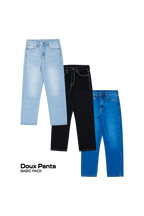 Pack Calças Jeans Reta DOUX
