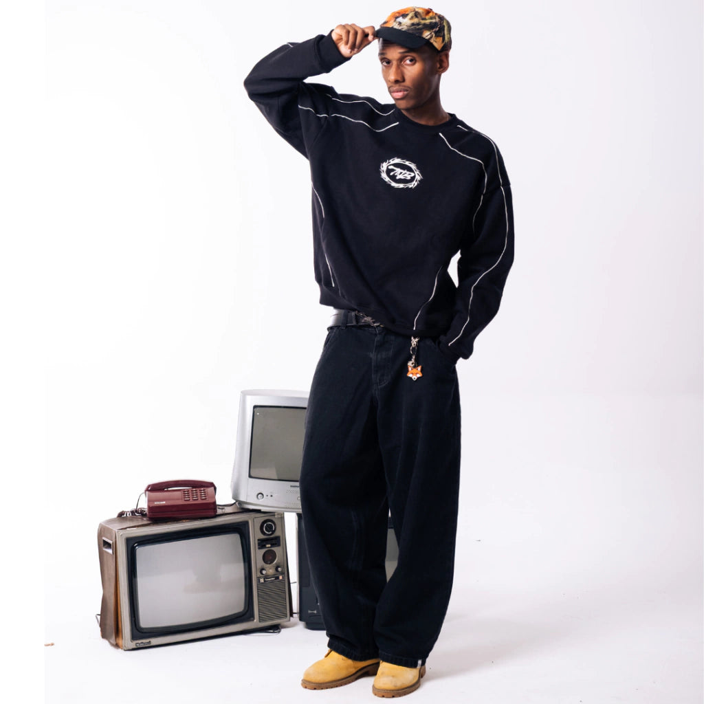 Crewneck Sentinel Black - TANABASE