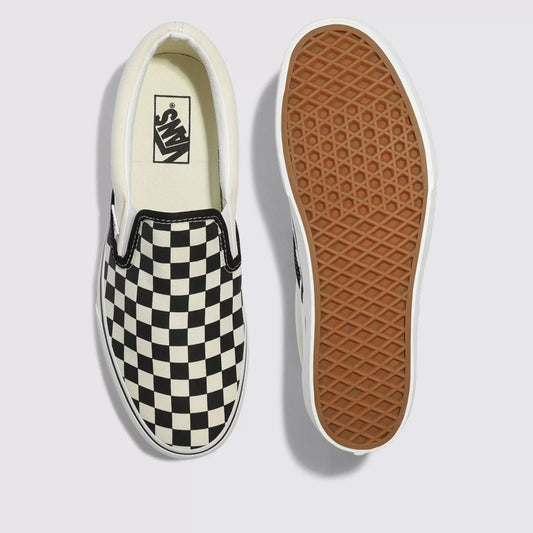 Tênis Slip-On Checkerboard Plataforma Black White - Vans