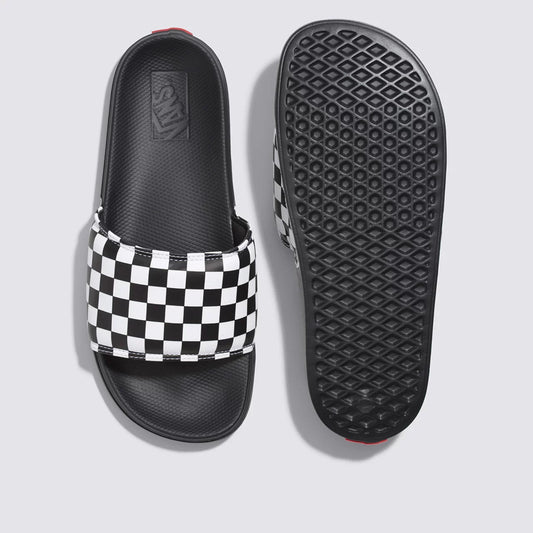 Chinelo Slide-On True White Black - Vans