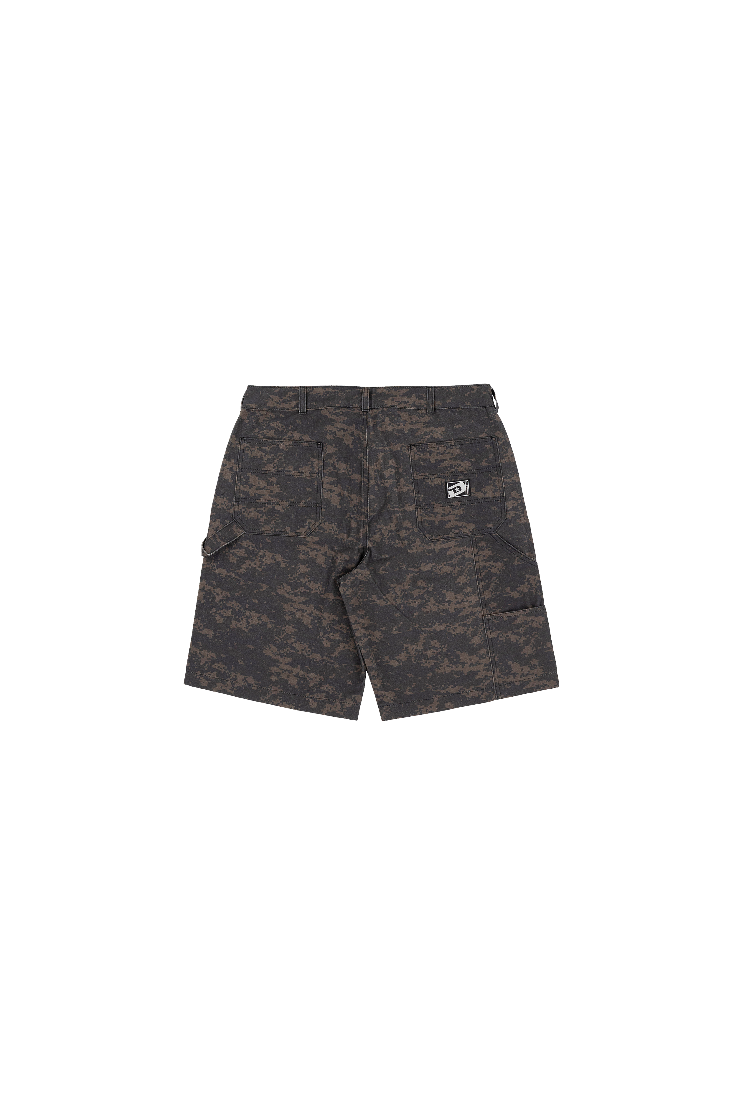 Digital Camo Shorts In Black - DISTURB LTDA