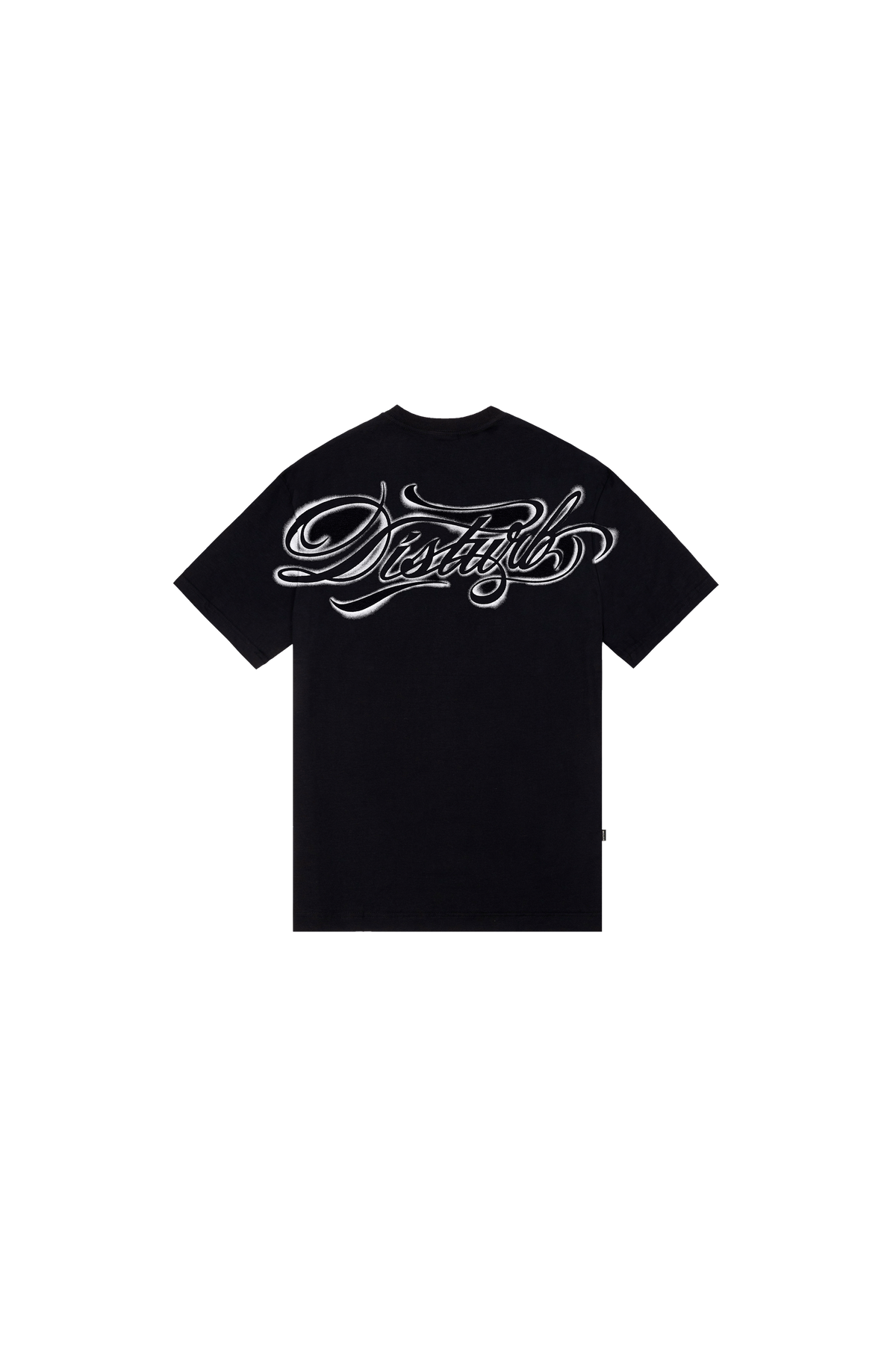 T-shirt Script Stencil Black
