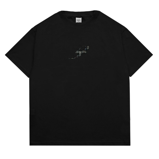 Camisa "B Garça Textura" Preta - Barra