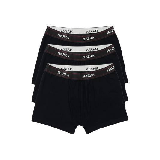 Pack Cueca Boxer "Barra Logo" Preta - Barra