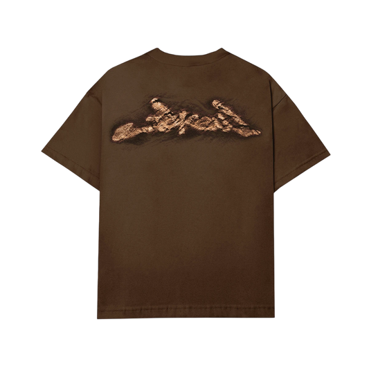 Camiseta "Assinatura Remix" Marrom - BARRA