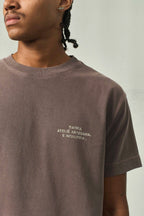 Camiseta "Assinatura Ateliê" Marrom Estonado - BARRA
