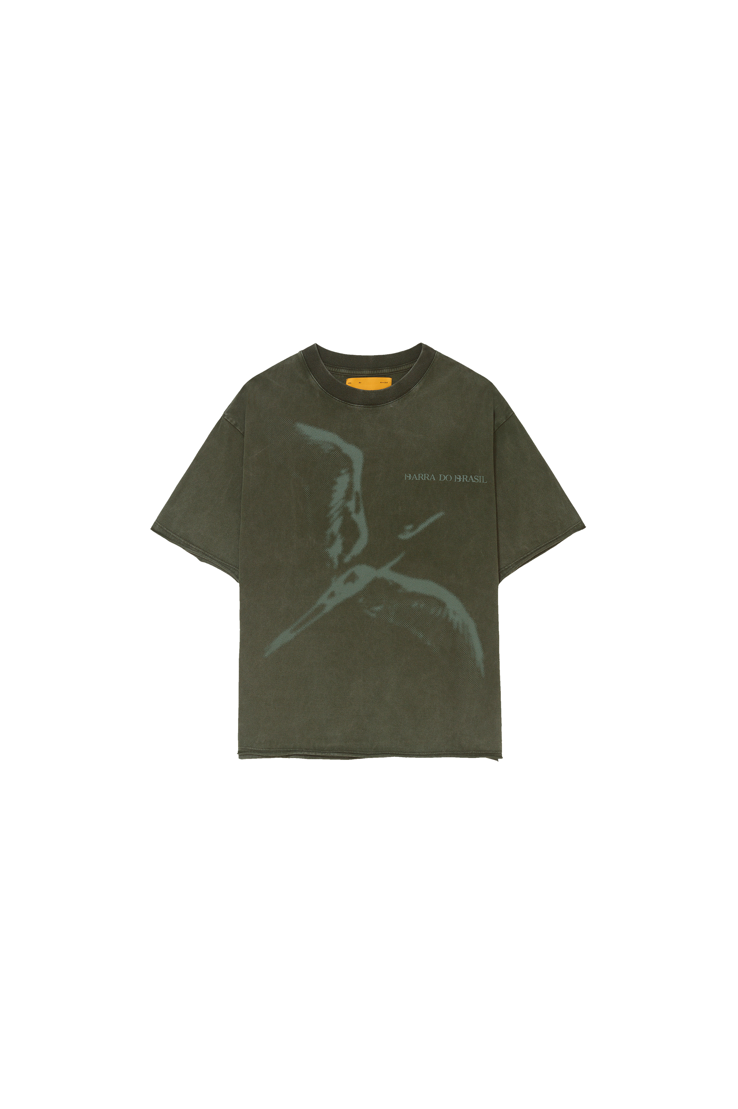 Camiseta "Desconstruída" Verde Estonado - BARRA