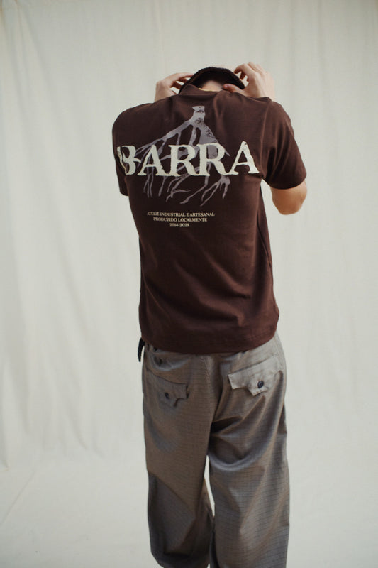 Camiseta Barra Raizes Institucional Marrom - BARRA