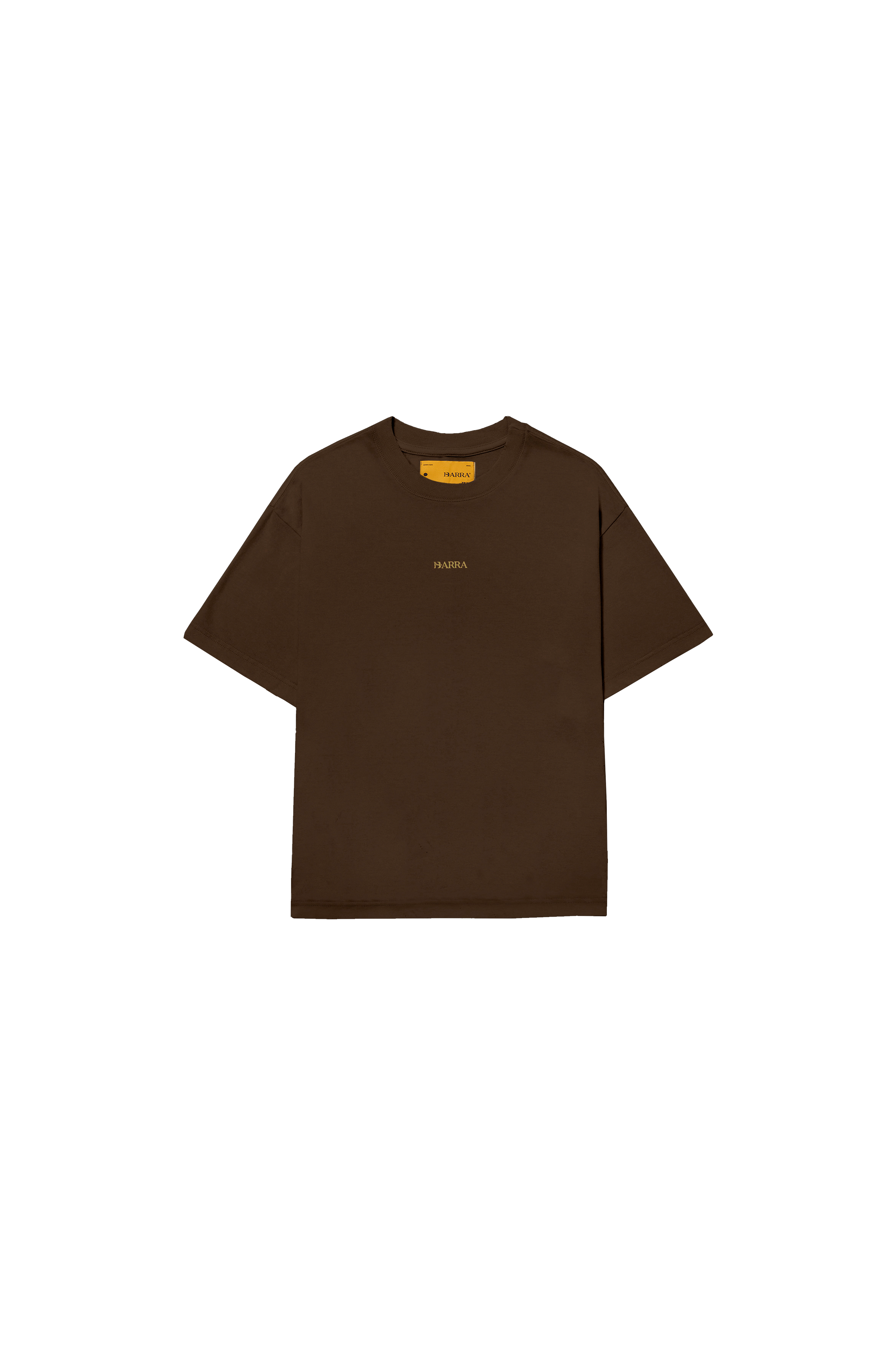 Camiseta "Barra Logo" Marrom