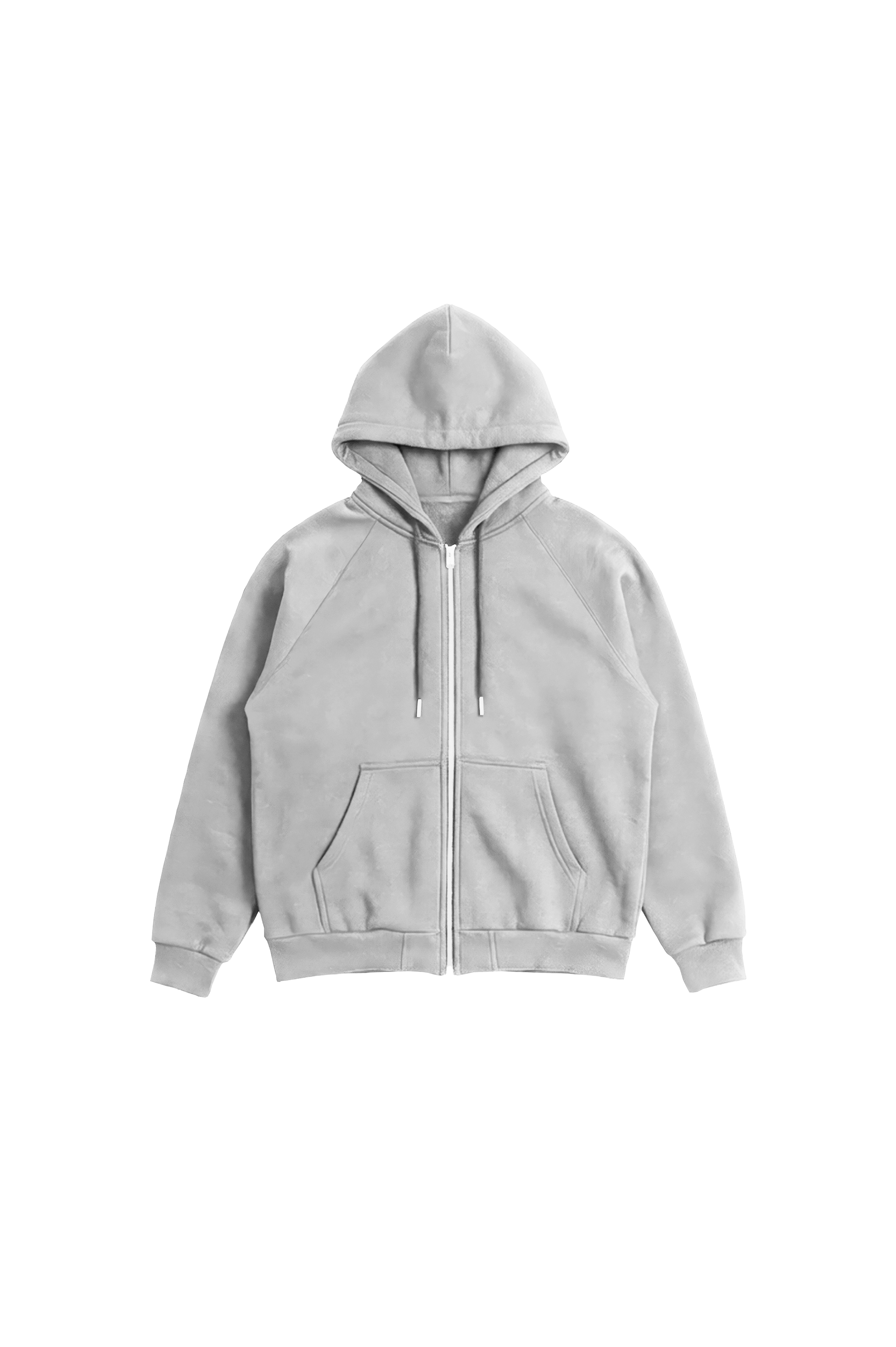 Essential Grey Zip Hoodie - QUIET