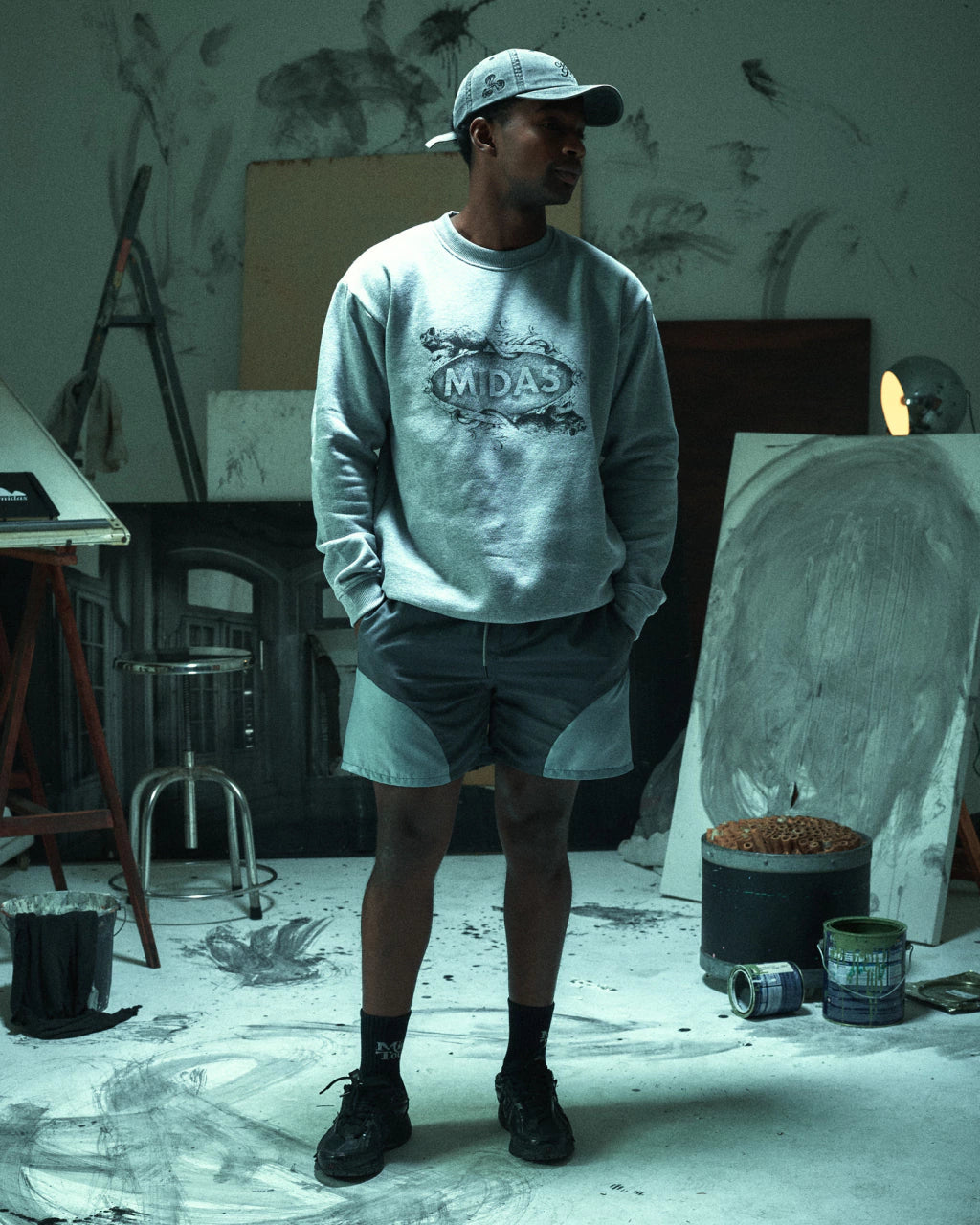 Sport Shorts Cinza - MIDAS TOUCH