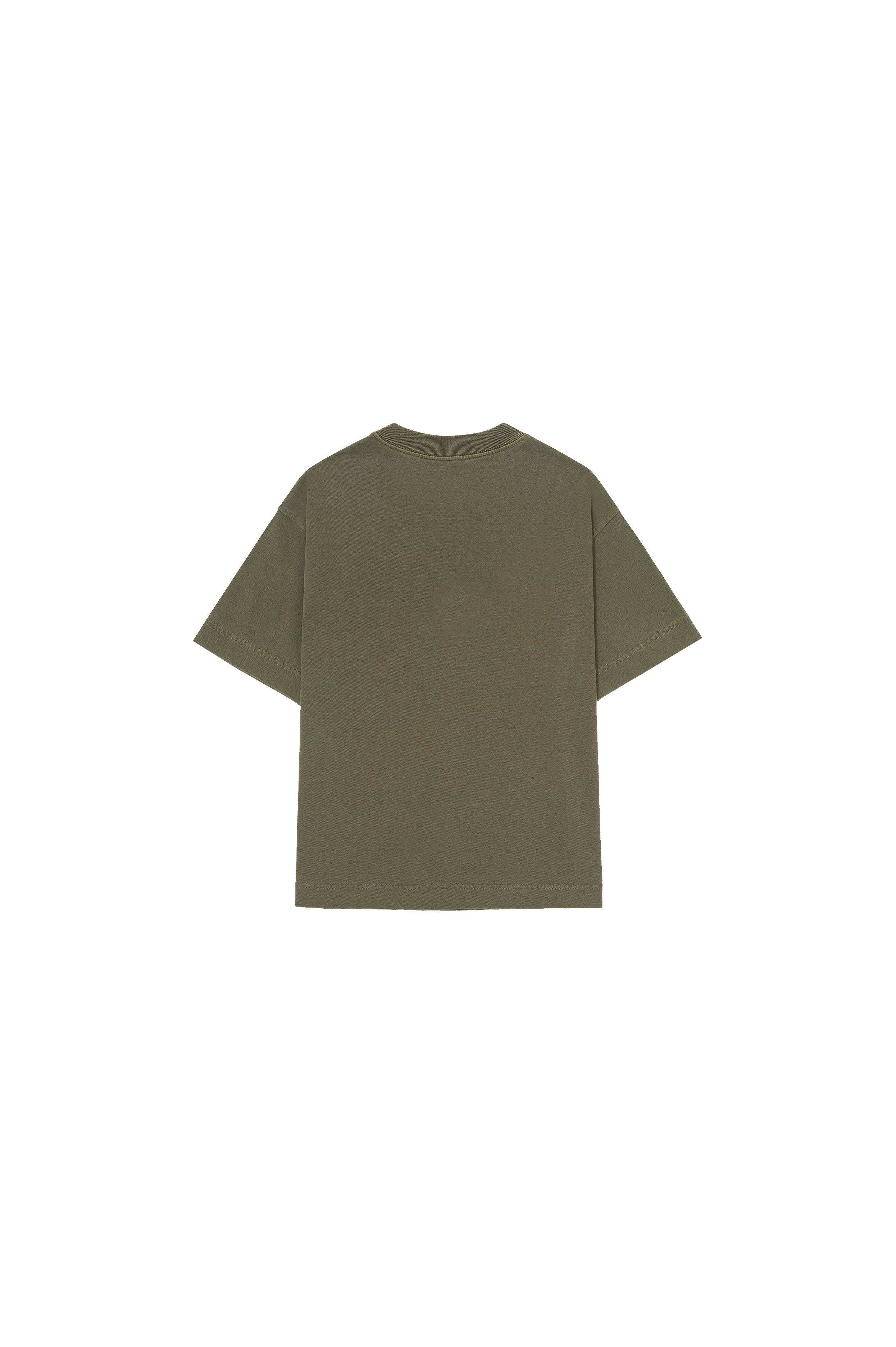 Camiseta "Barra Logo" Verde Estonada