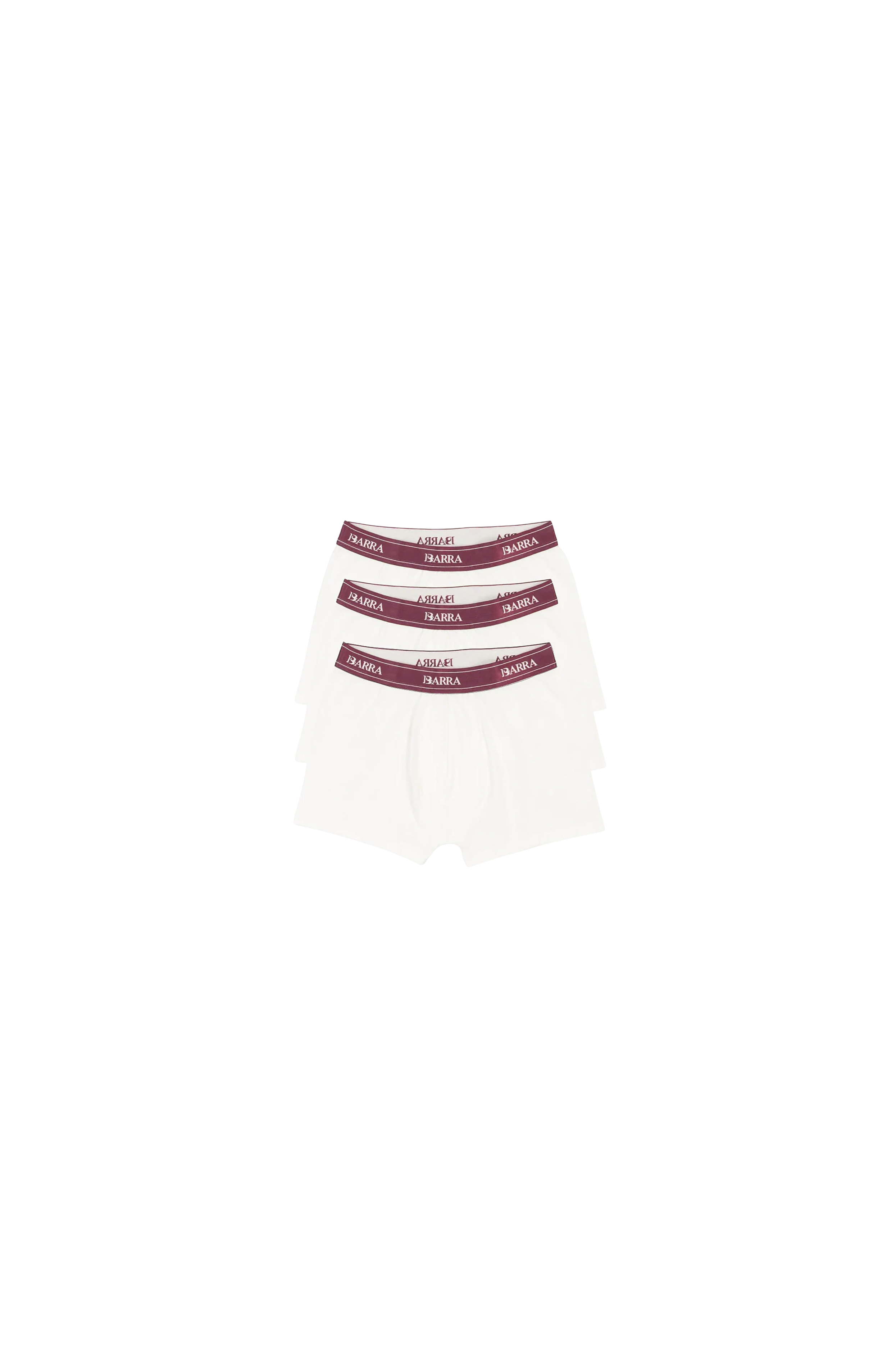 Pack Cueca Boxer Barra Logo Bordô - BARRA