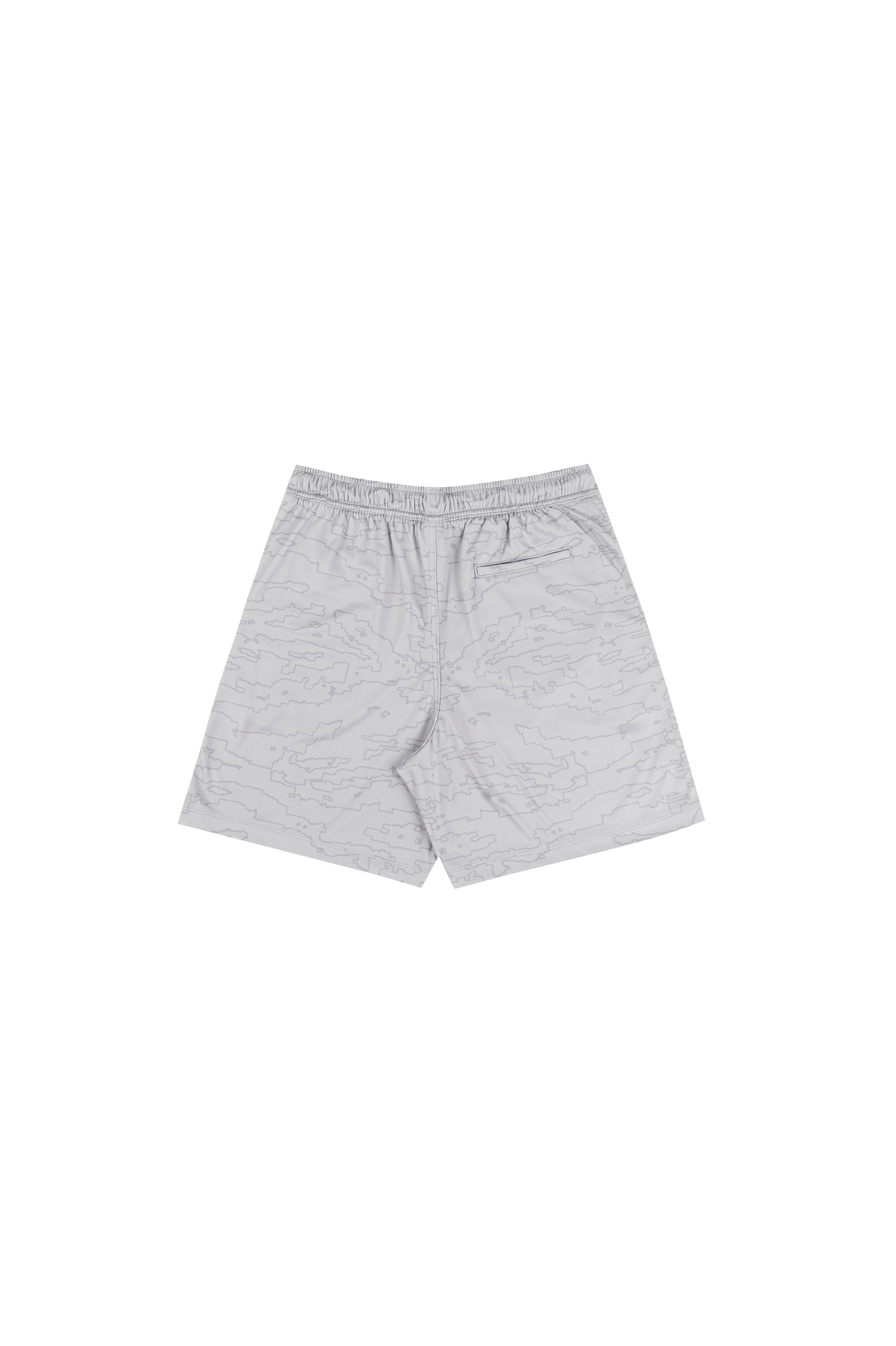 Outline Map Mesh Shorts in Grey - DISTURB LTDA