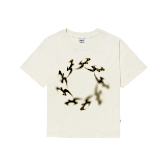 Baby Tee "B Tribal Espectro" Off White - BARRA