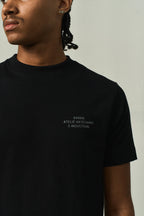 Camiseta "Barra Ateliê Estêncil" Preta - BARRA