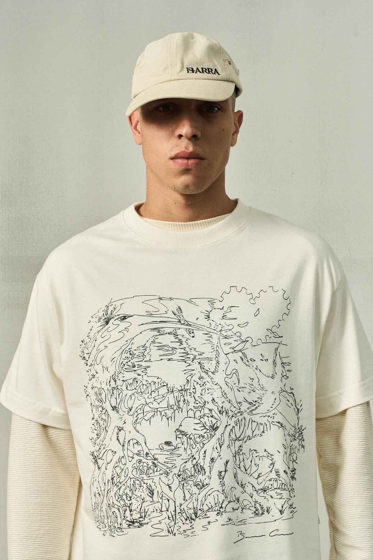Camiseta "Manguezal" Off White - BARRA