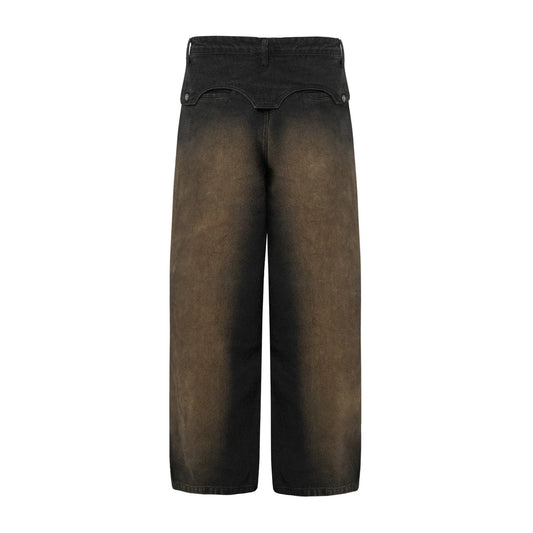 Calça Jeans "Coração" Preta - Barra Crew