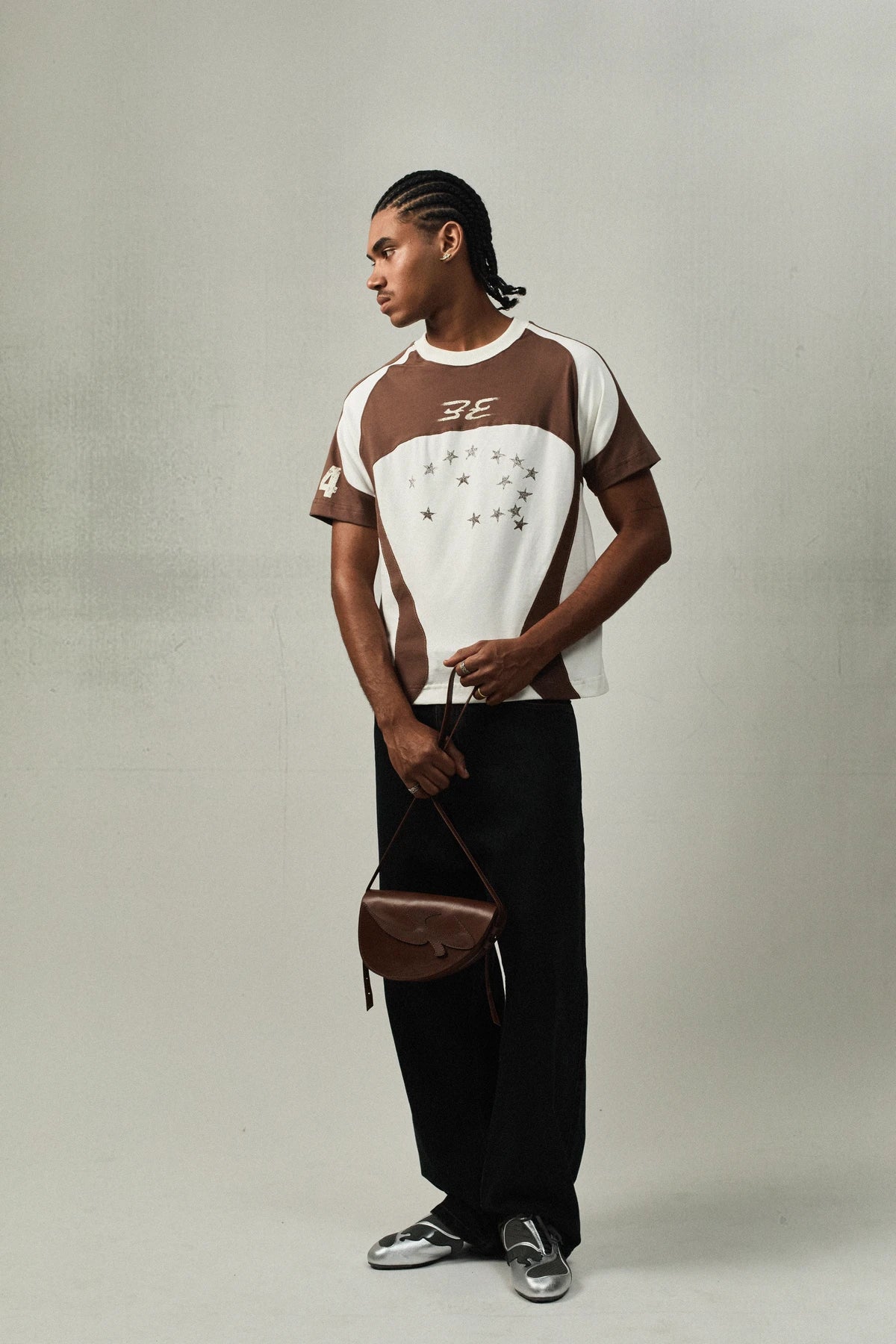 Camiseta Recortada "Constelação" Off White - BARRA