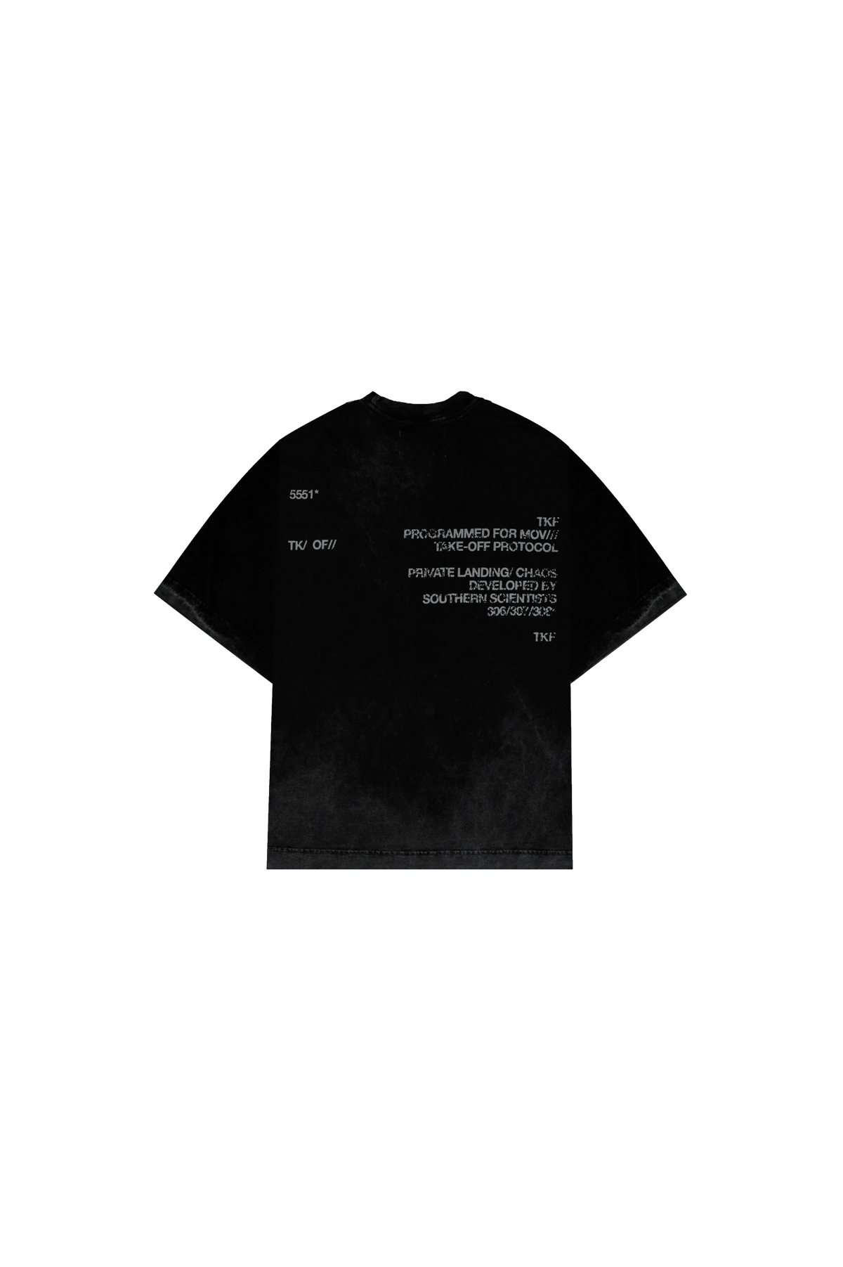 Faded Black/Grey Boxy Tee