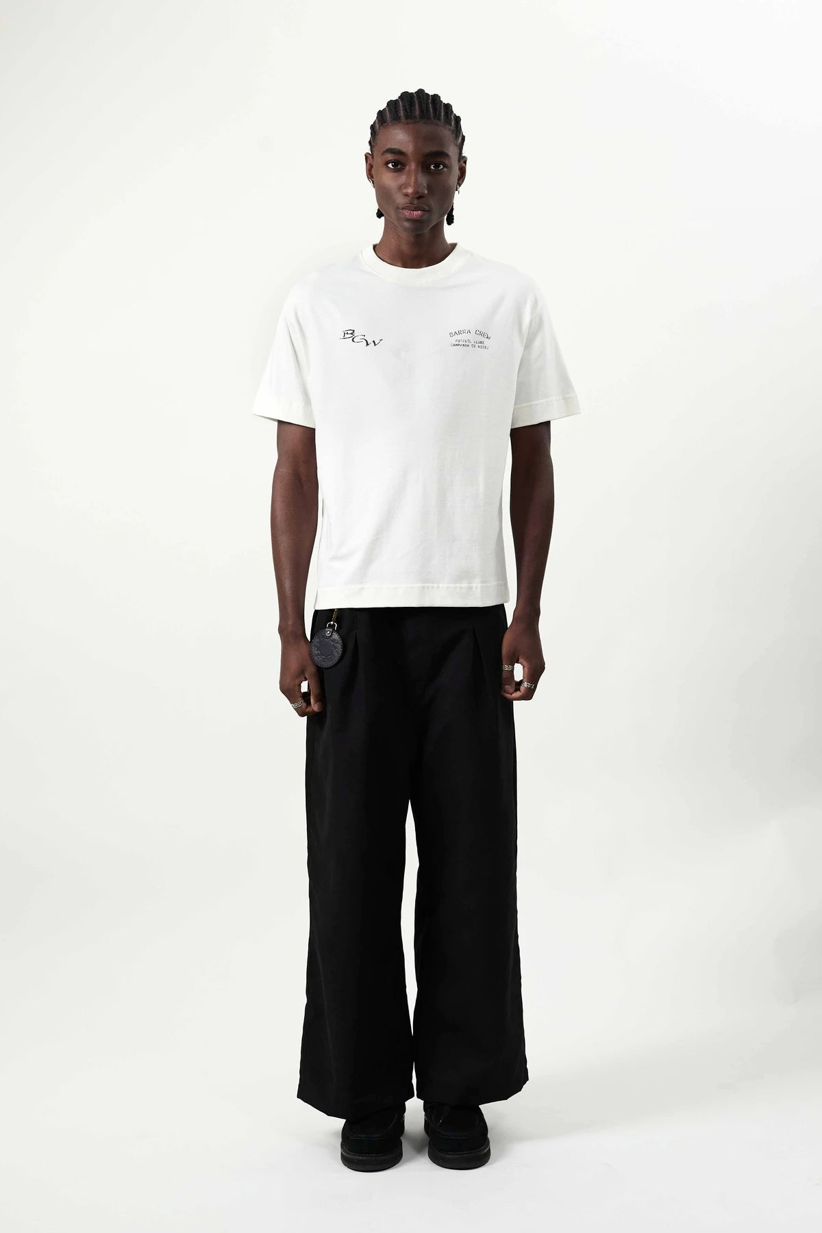 Camiseta "Bandeiras" Off White