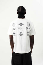 Camiseta "Bandeiras" Off White