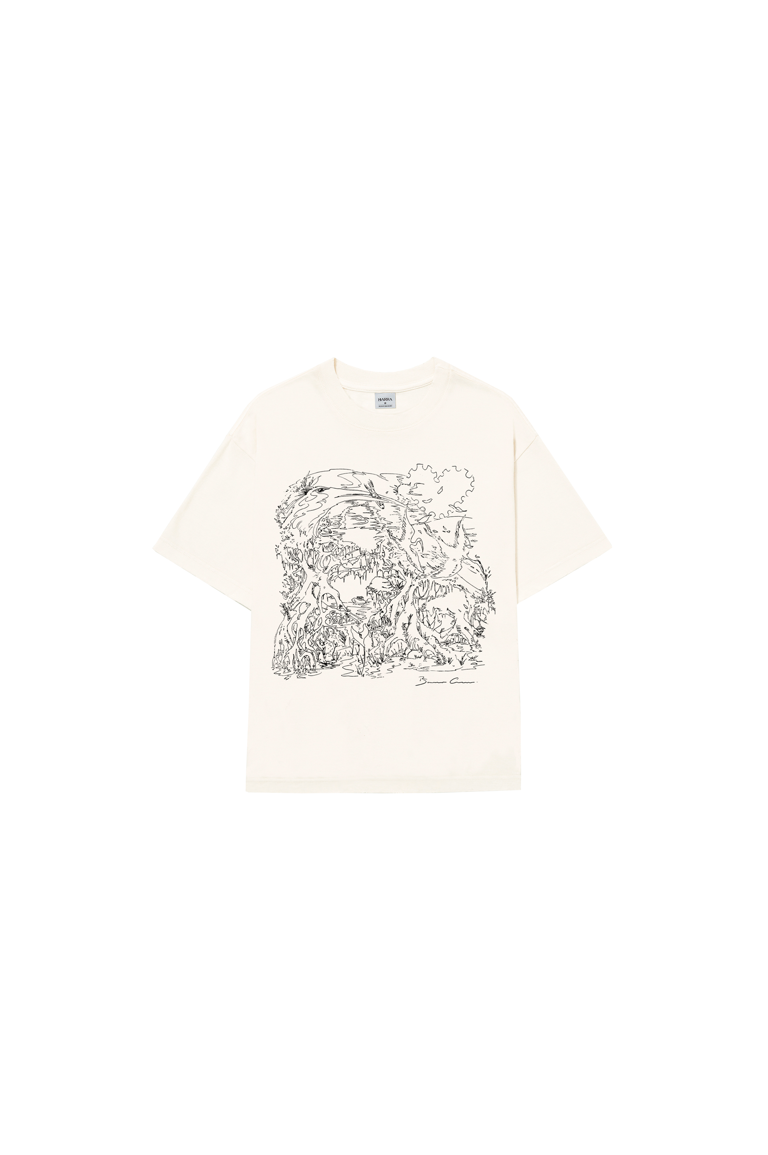 Camiseta "Manguezal" Off White - BARRA