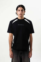 Camiseta Recortada "Barra Remix" Preta
