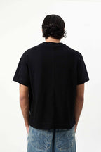 Camiseta Recortada "B Garça" Preta