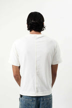 Camiseta Recortada "B Garça" Off White