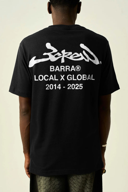 Camisa "Local x Global" Preta - Barra