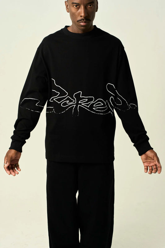 Camisa Manga Longa "Assinatura Remix" Preta - Barra