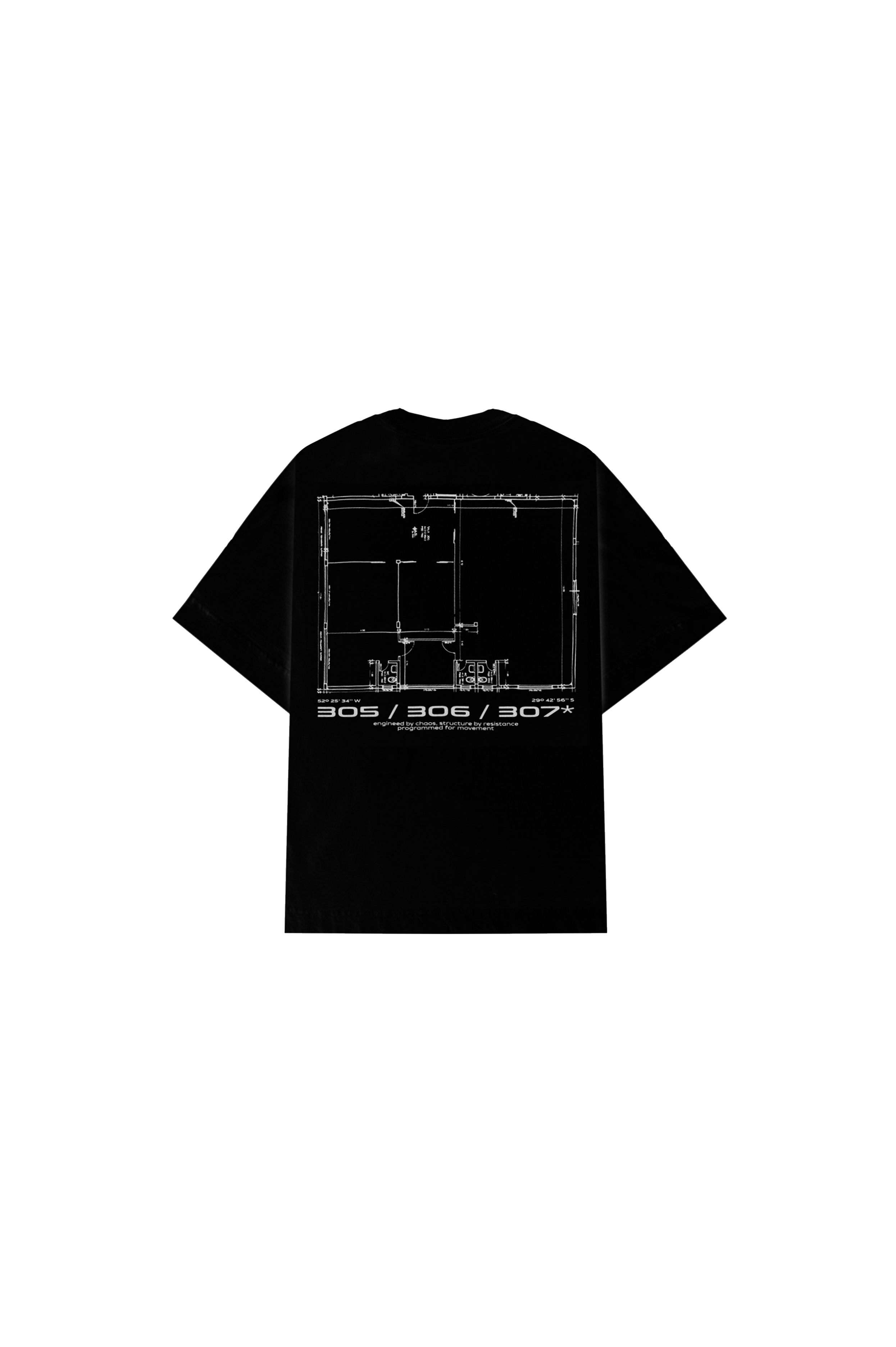 305 Headquartes Black Tee