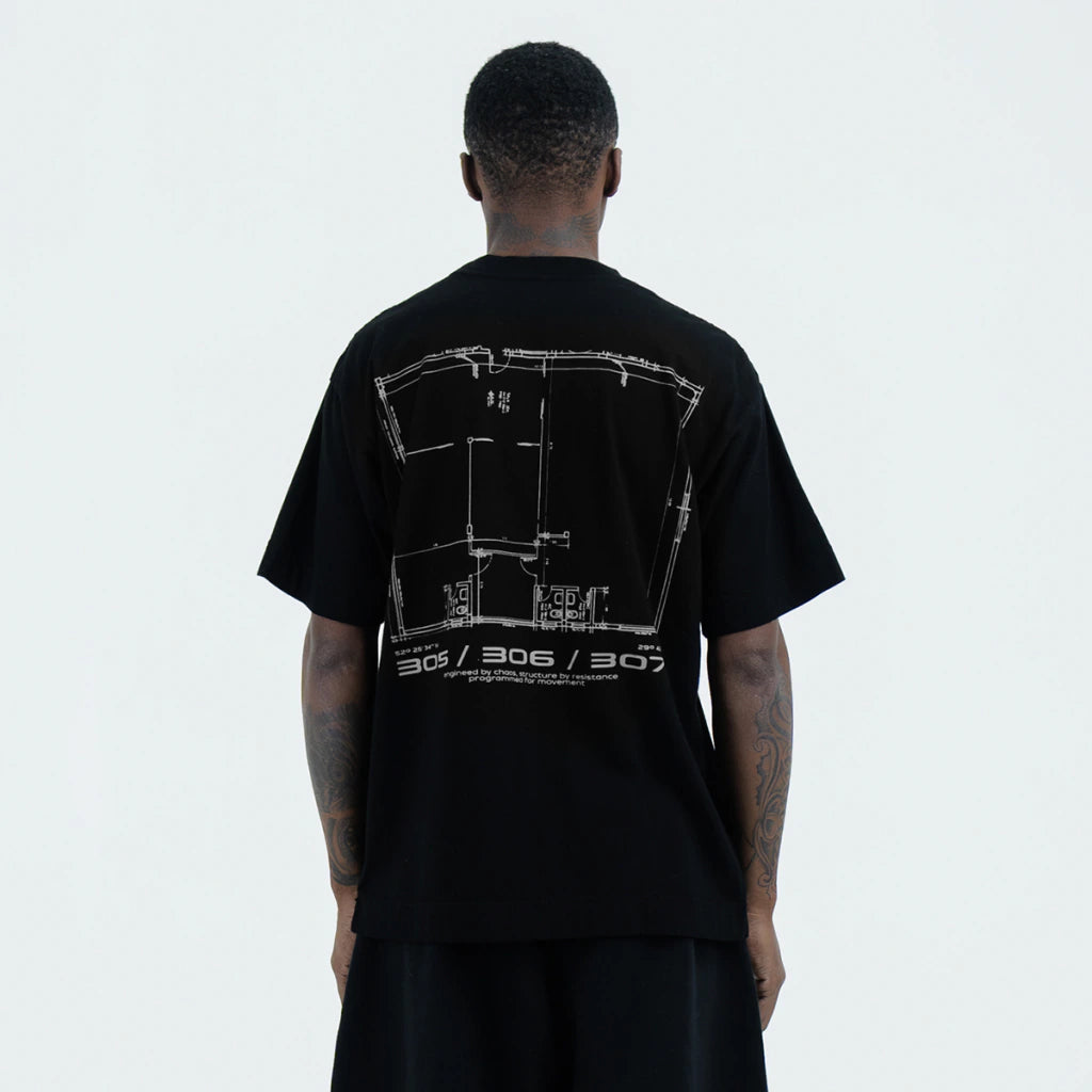 305 Headquartes Black Tee